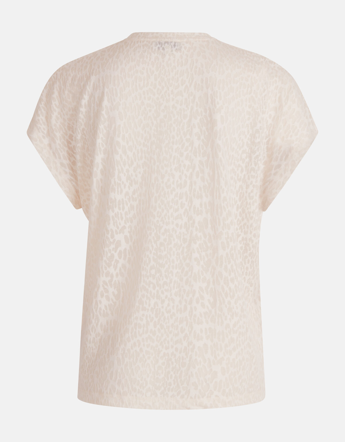 Leopard Burn Out T-shirt Off White SHOEBY WOMEN