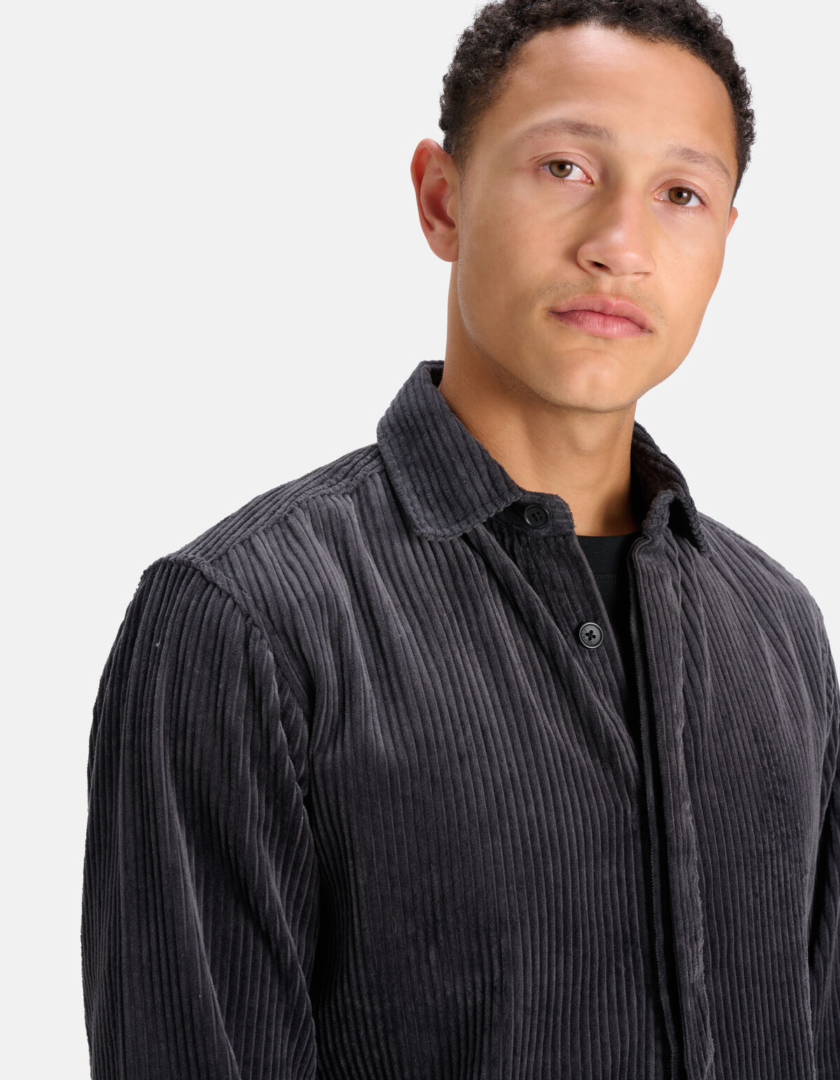 Cord-Überhemd Grau SHOEBY MEN