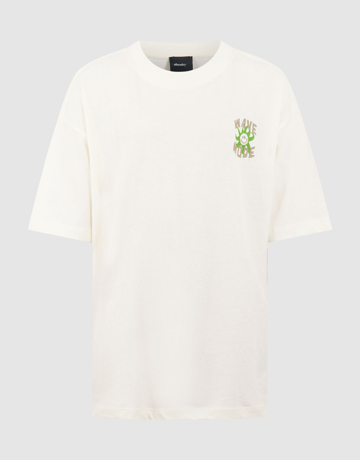 Wave Mode Artwork T-Shirt Gebrochen Wei&szlig; SHOEBY BOYS