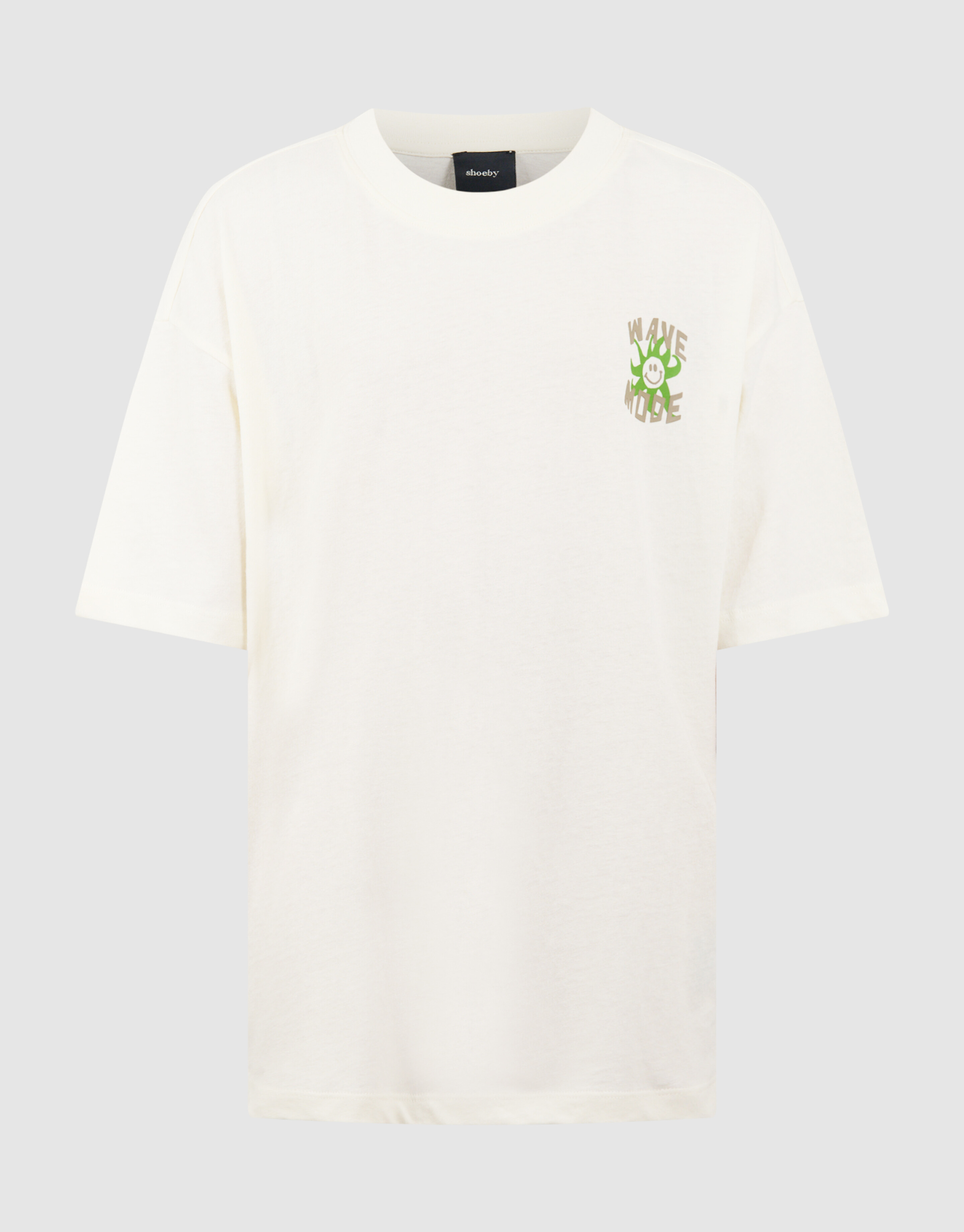 Wave Mode Artwork T-Shirt Gebrochen Wei&szlig; SHOEBY BOYS