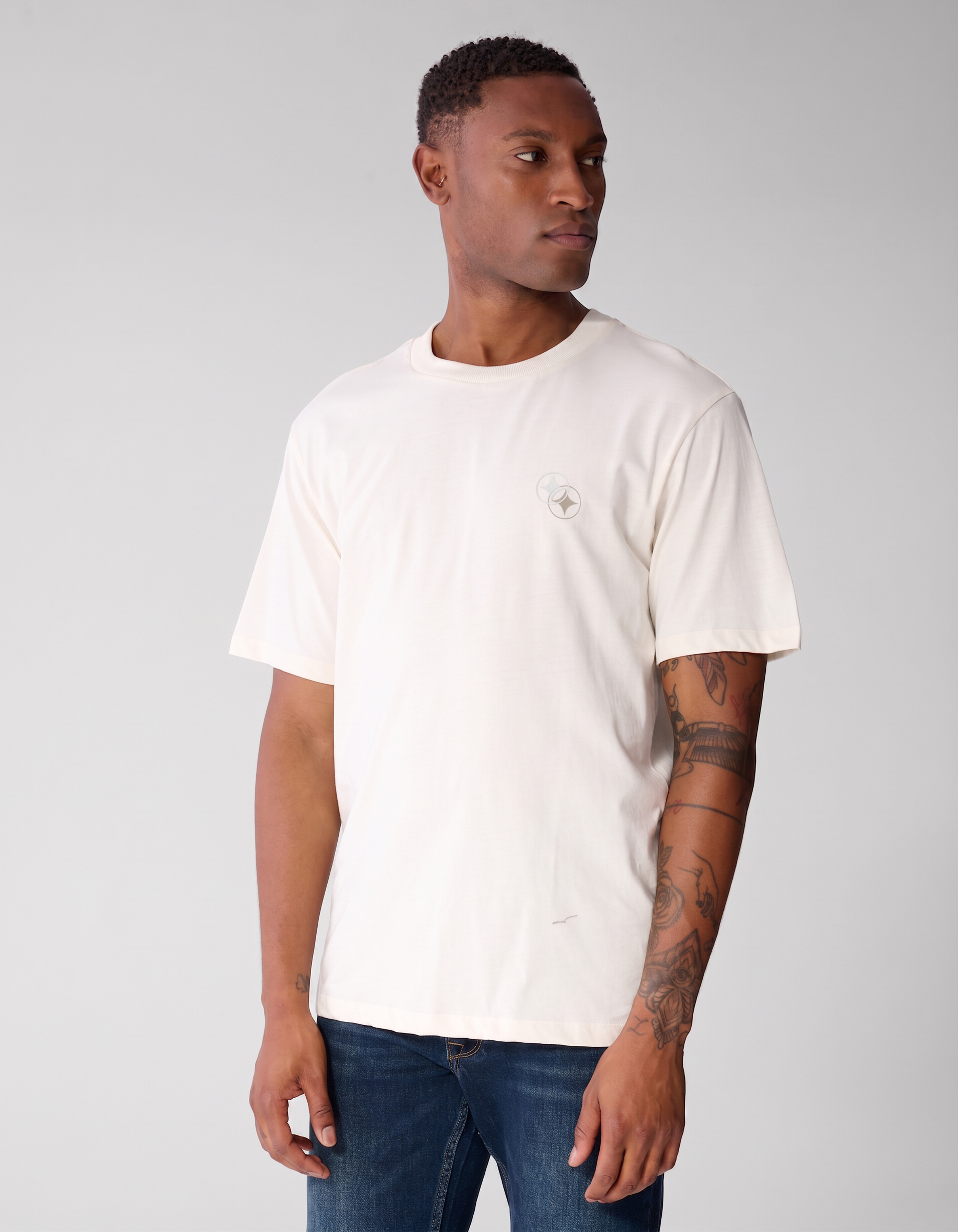 Einfarbiges T-Shirt Wei&szlig; SHOEBY MEN