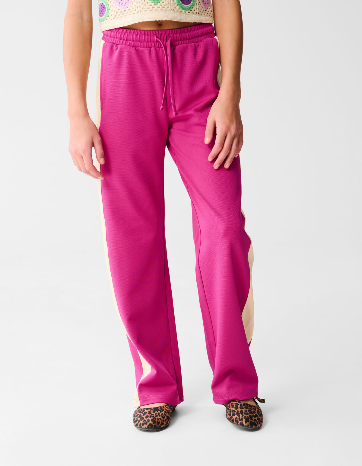 Sportliche Hose mit weitem Bein Rosa SHOEBY GIRLS