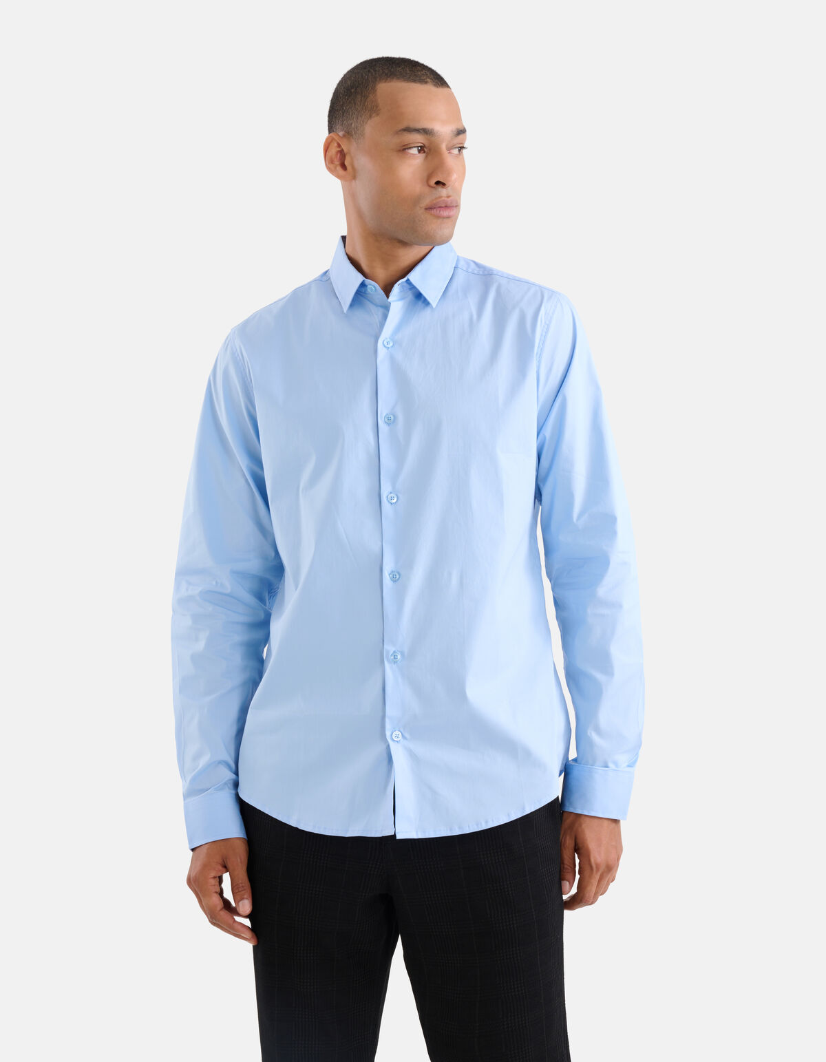 Basic Shirt Hellblau SHOEBY MEN
