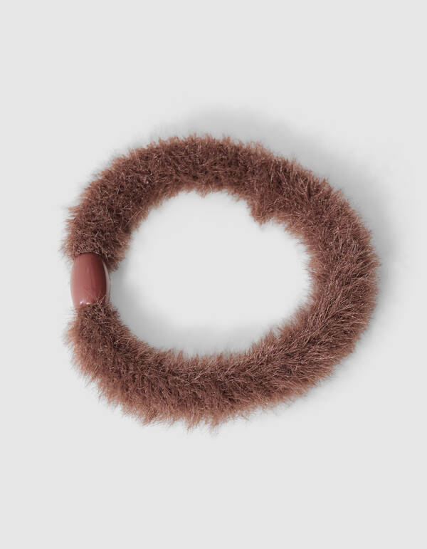 Furry-Haargummi Dunkelbraun SHOEBY ACCESSOIRES