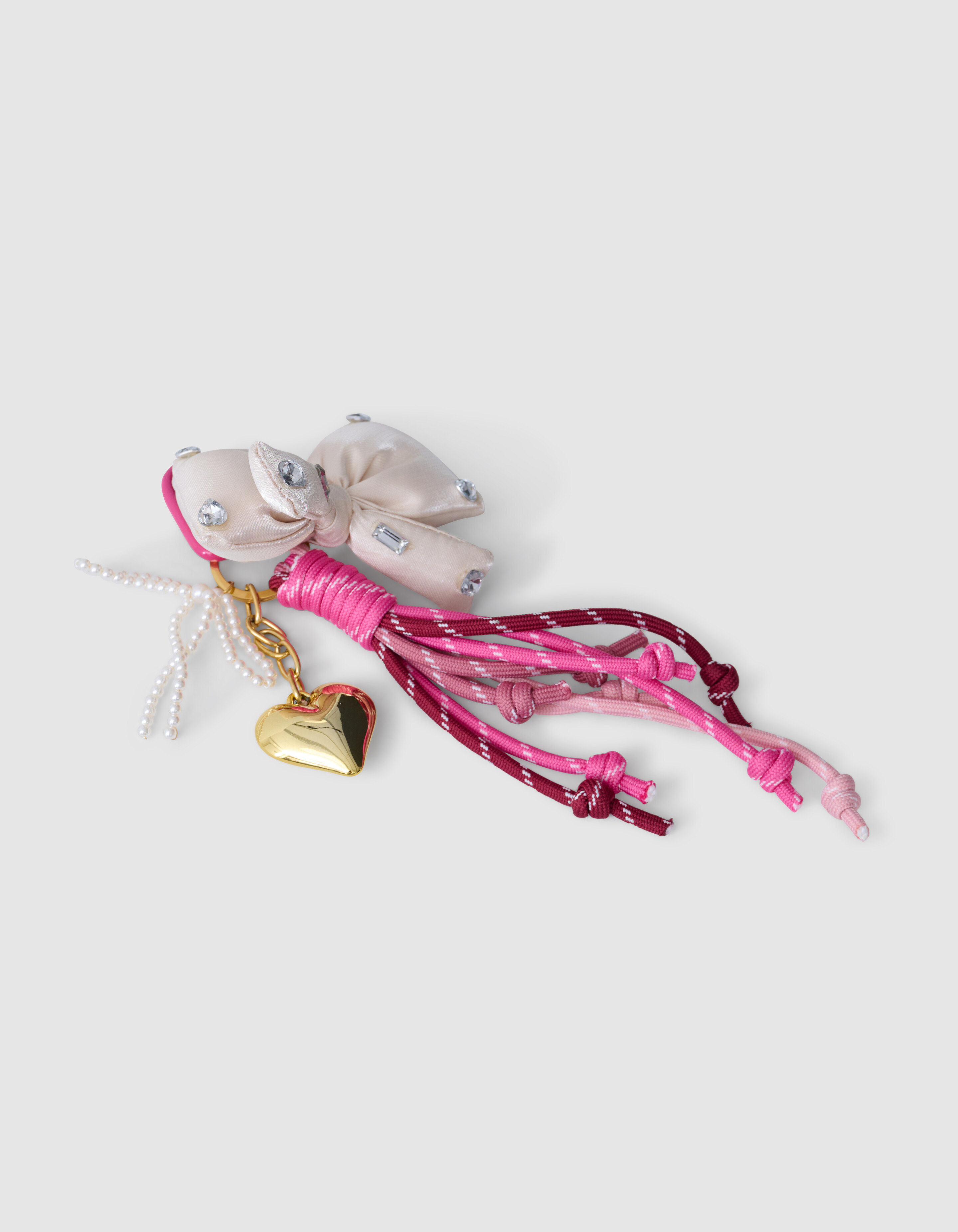 Strass-Schleife Taschenanhänger Rosa SHOEBY ACCESSOIRES