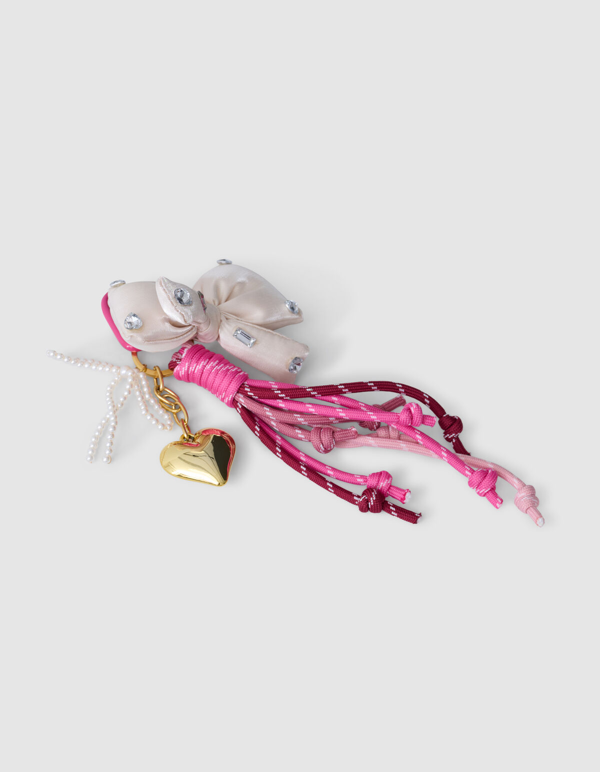 Strass-Schleife Taschenanhänger Rosa SHOEBY ACCESSOIRES