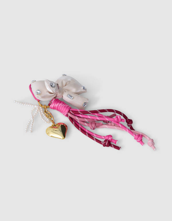 Strass-Schleife Taschenanhänger Rosa SHOEBY ACCESSOIRES