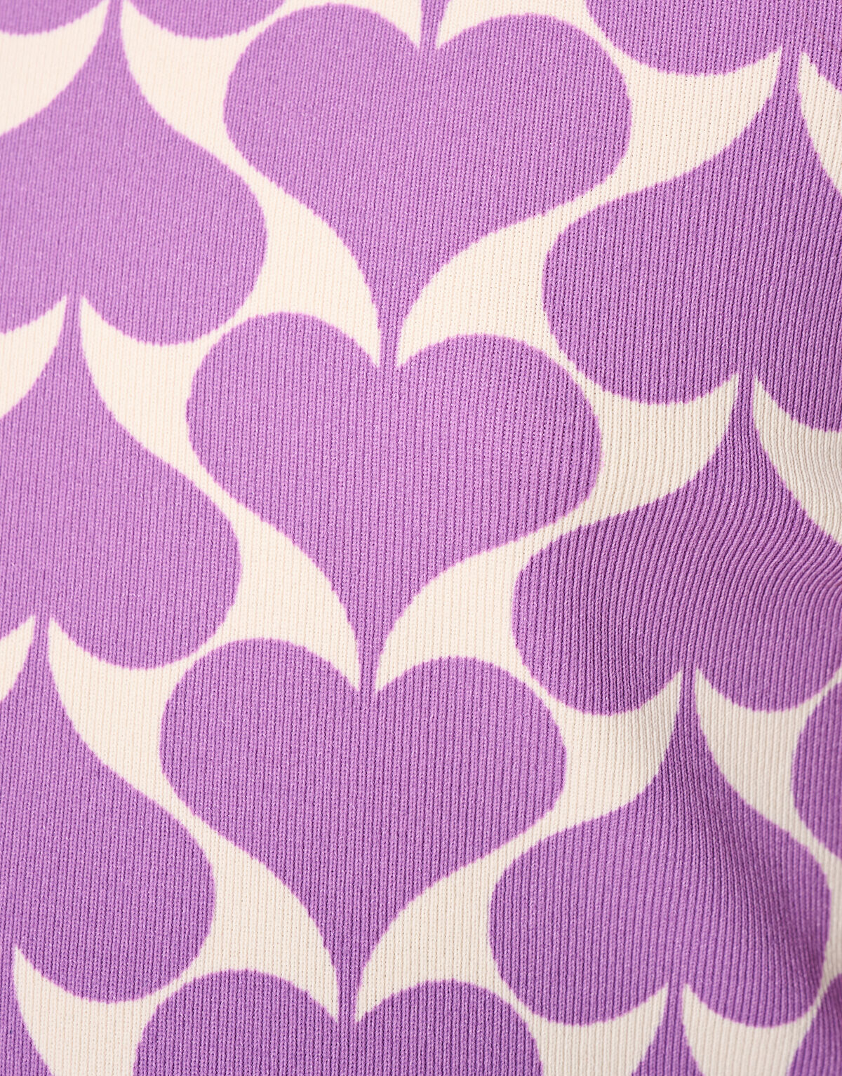 Heart Cropped Top Paars SHOEBY GIRLS