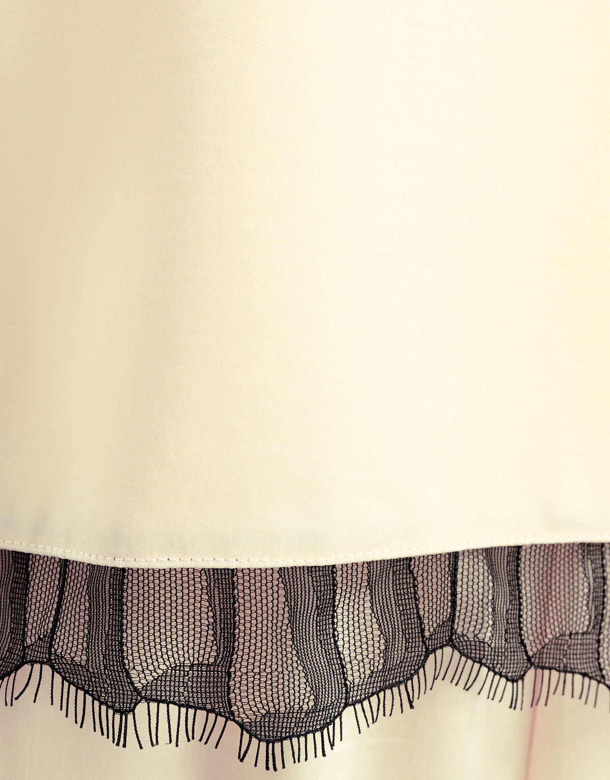 Spitzen-Satin-Top Hellgelb SHOEBY WOMEN