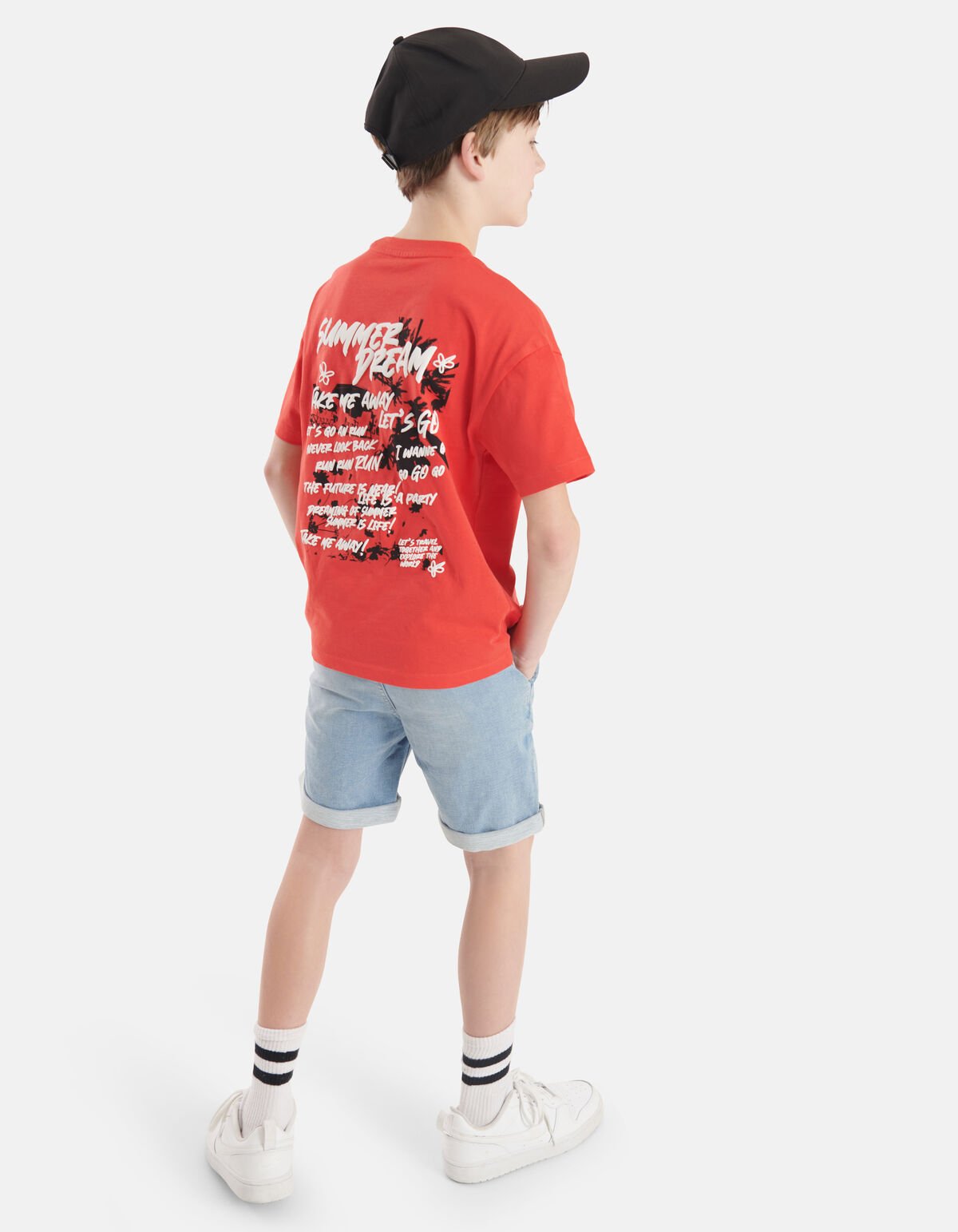 Puff-T-Shirt Rot SHOEBY BOYS