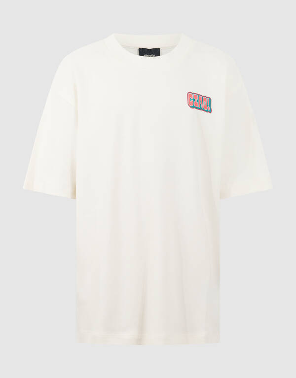 Ciao Artwork T-Shirt Gebrochen Wei&szlig; SHOEBY BOYS