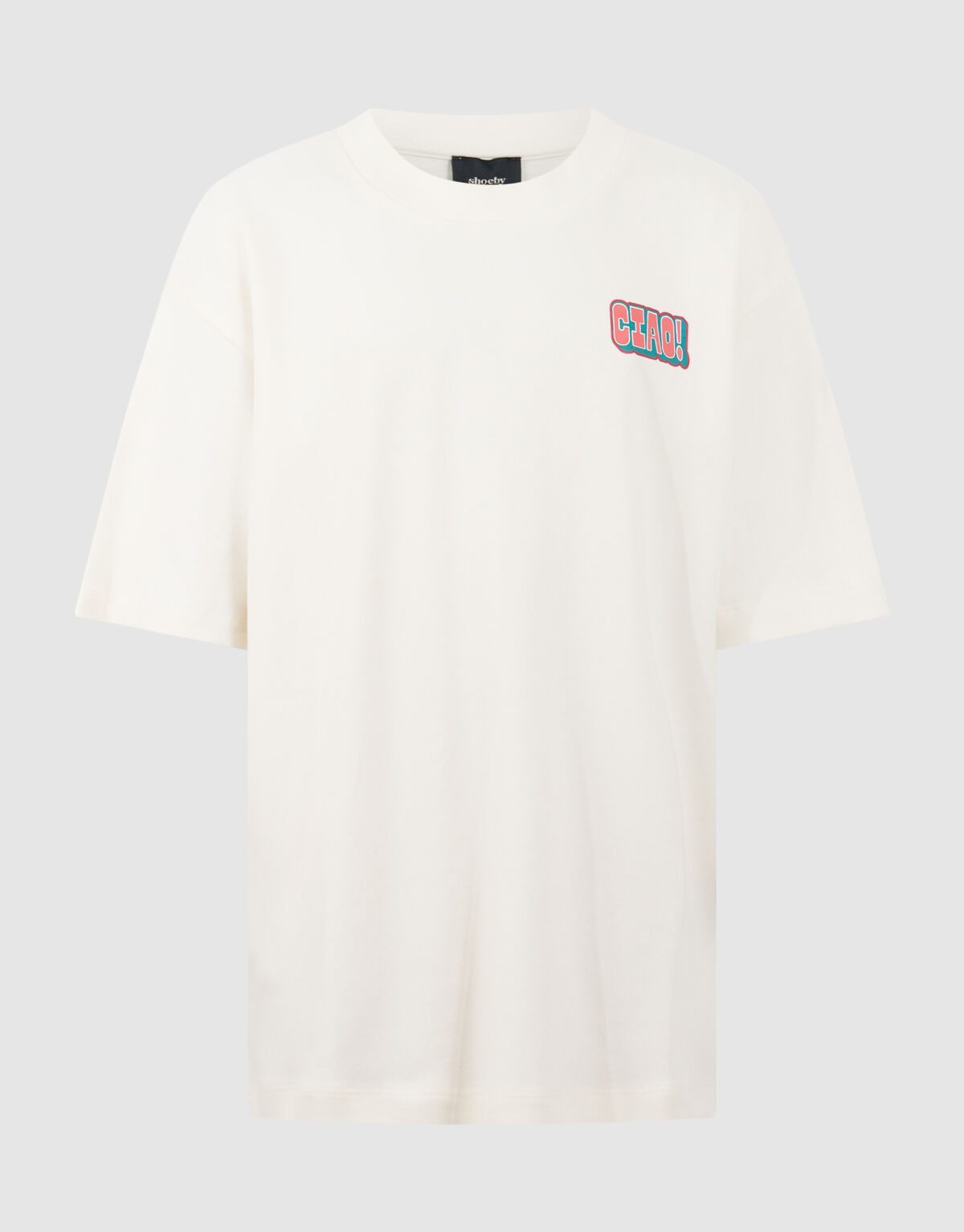 Ciao Artwork T-Shirt Gebrochen Wei&szlig; SHOEBY BOYS