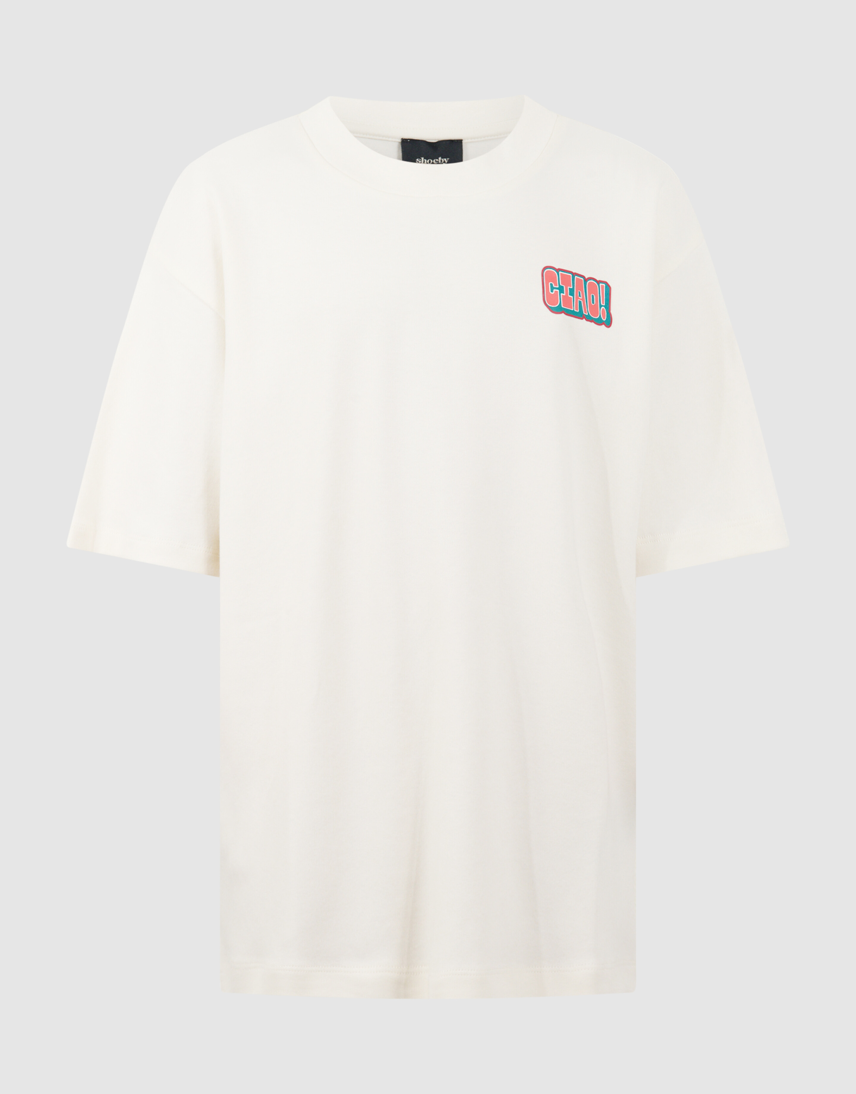 Ciao Artwork T-Shirt Gebrochen Wei&szlig; SHOEBY BOYS