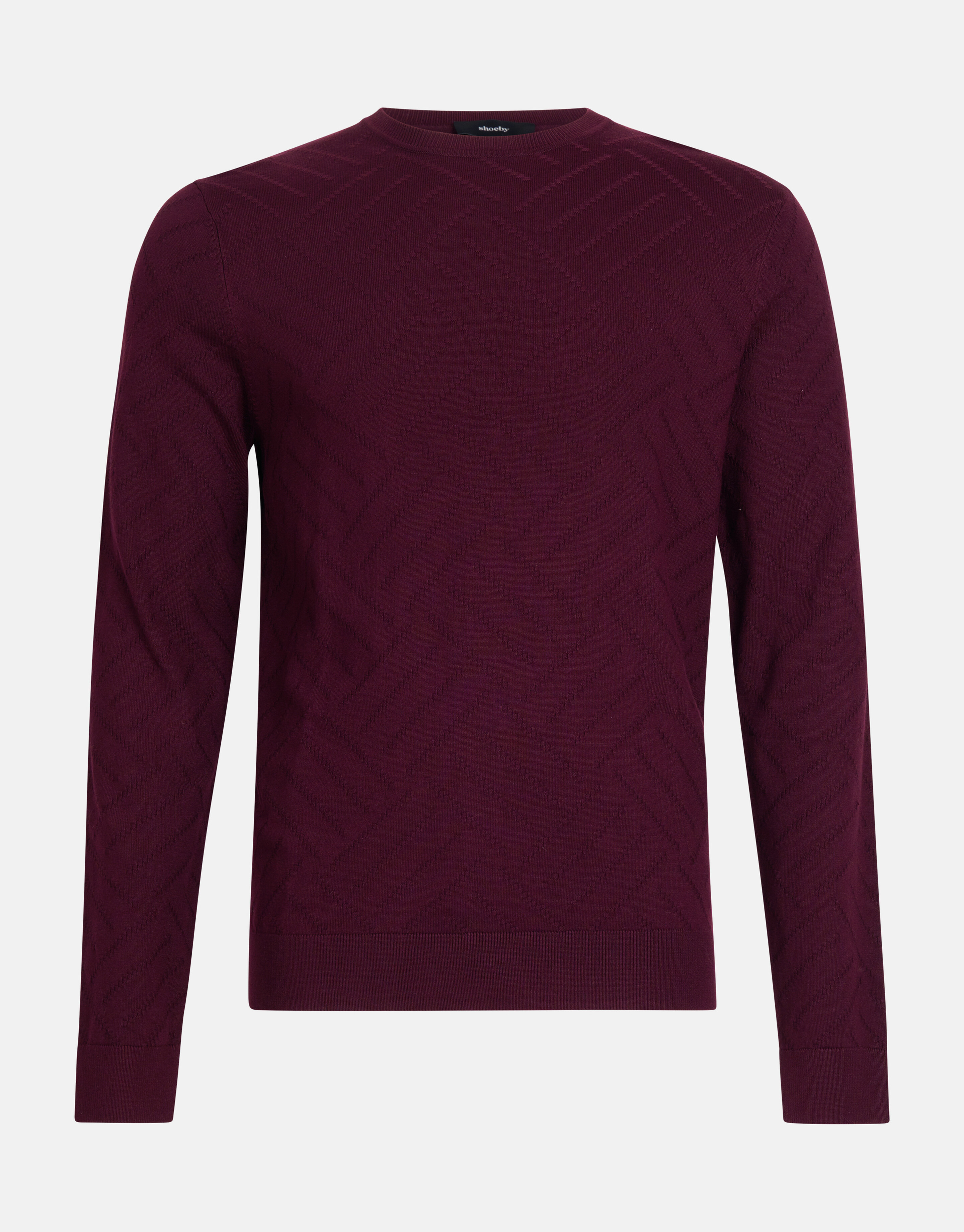 Diagonaler Pullover Bordeaux SHOEBY MEN