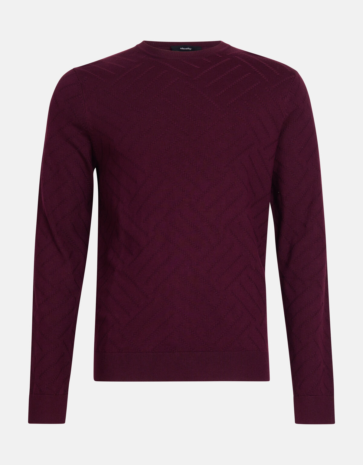 Diagonaler Pullover Bordeaux SHOEBY MEN