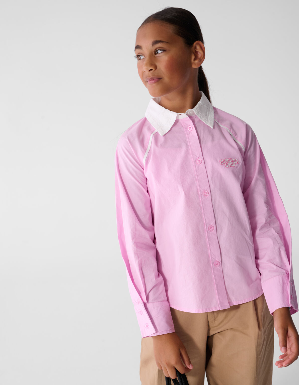 Piping Bluse Hellrosa SHOEBY GIRLS