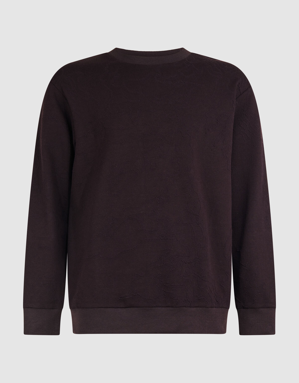 Struktur Sweatshirt Dunkelbraun SHOEBY MEN