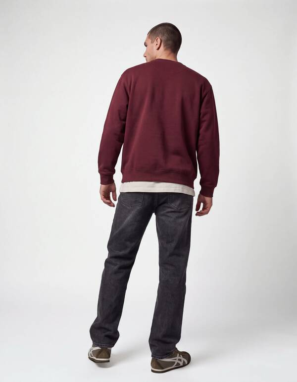 Crewneck Pullover Dunkelrot SHOEBY MEN