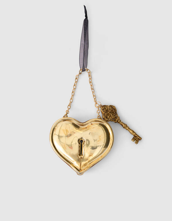Lock Heart Weihnachtskugel Gold von Fred SHOEBY ACCESSOIRES