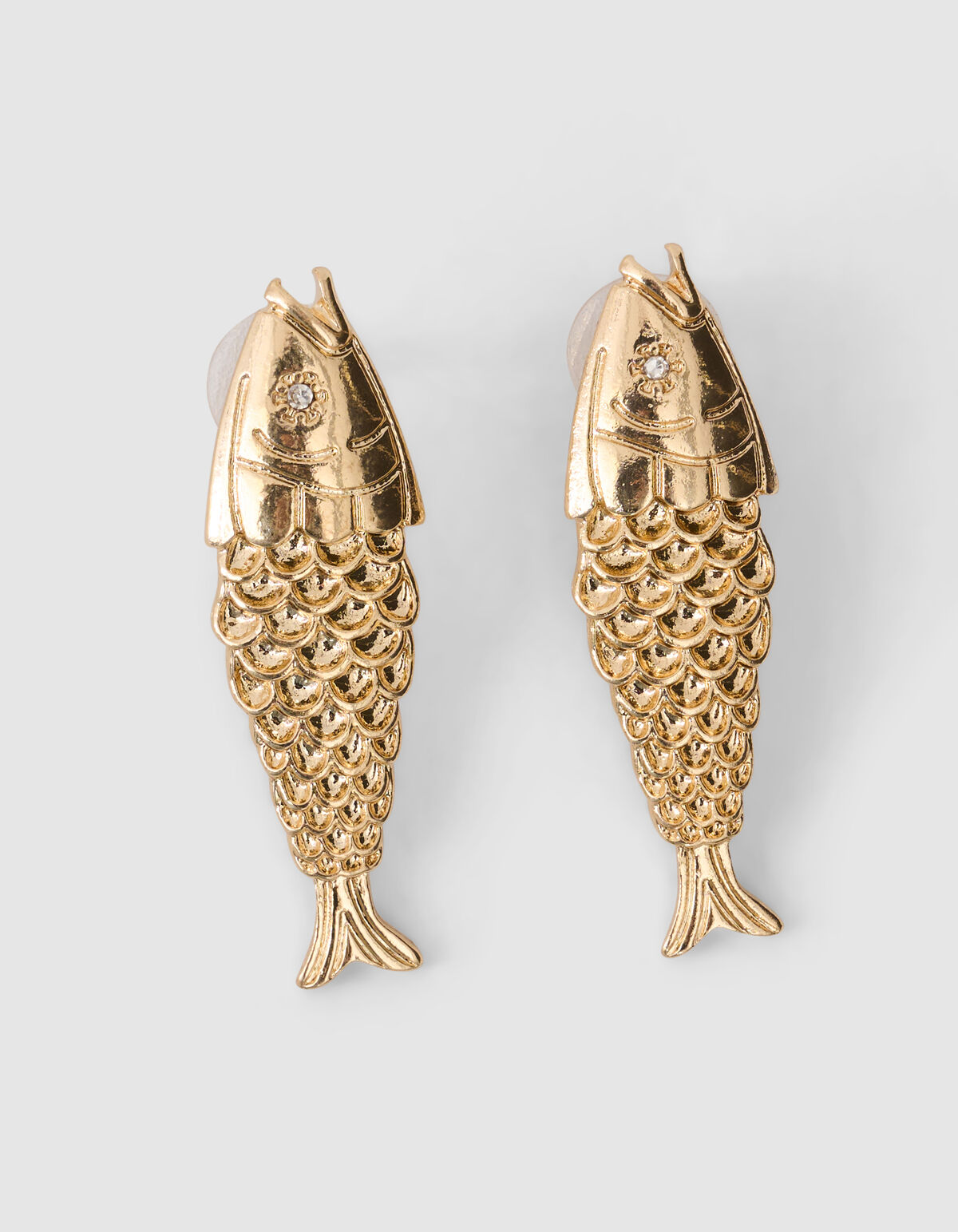 Fisch-Ohrringe Gold SHOEBY ACCESSOIRES