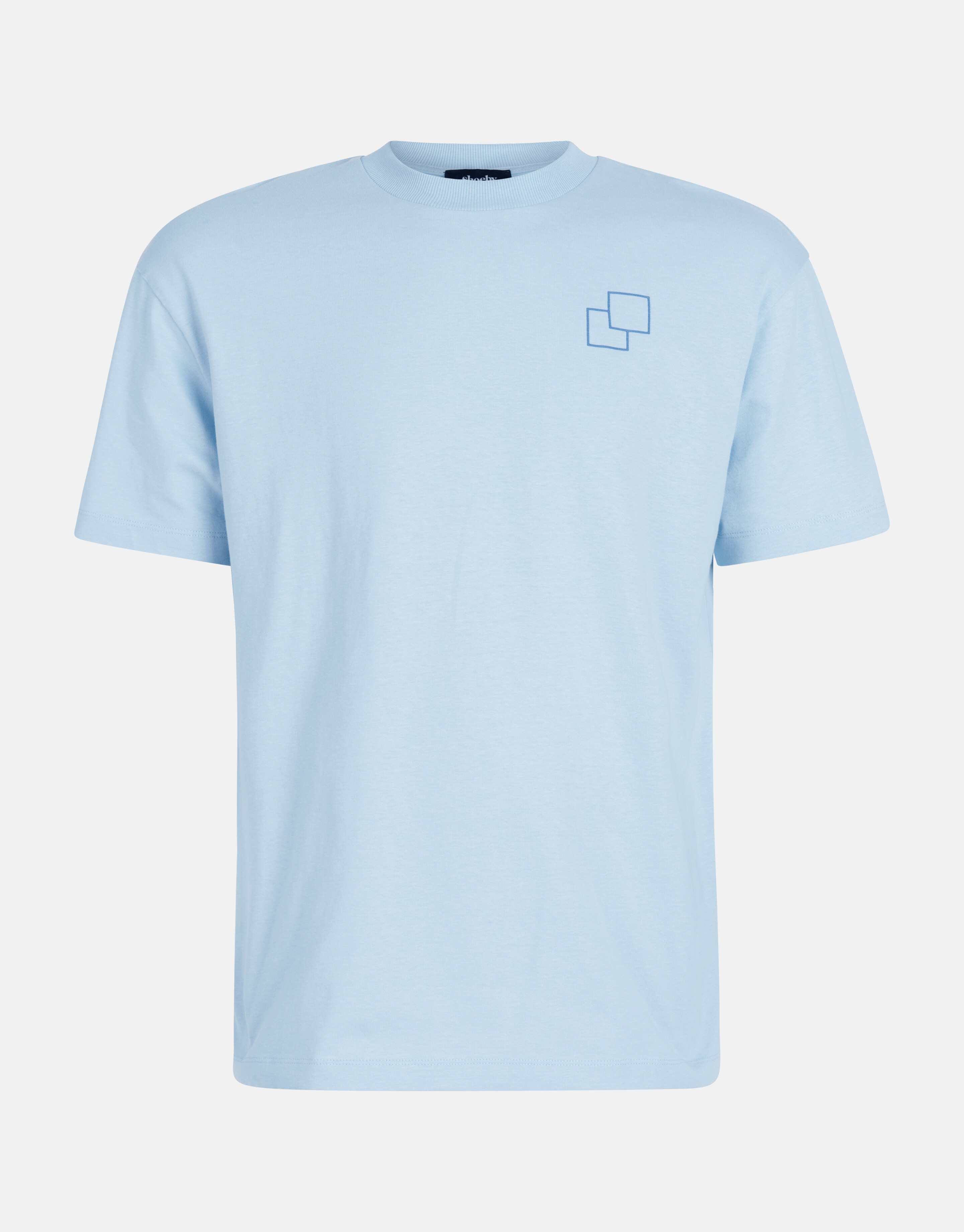 Stickerei-T-Shirt Blau SHOEBY MEN