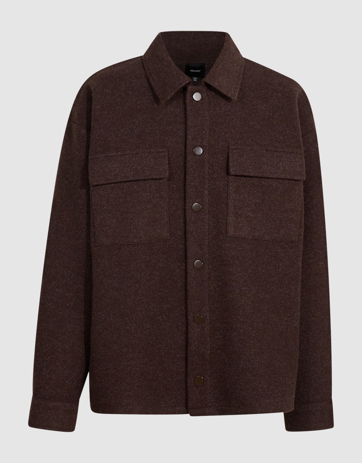 Overshirt aus Filz Dunkelbraun SHOEBY BOYS