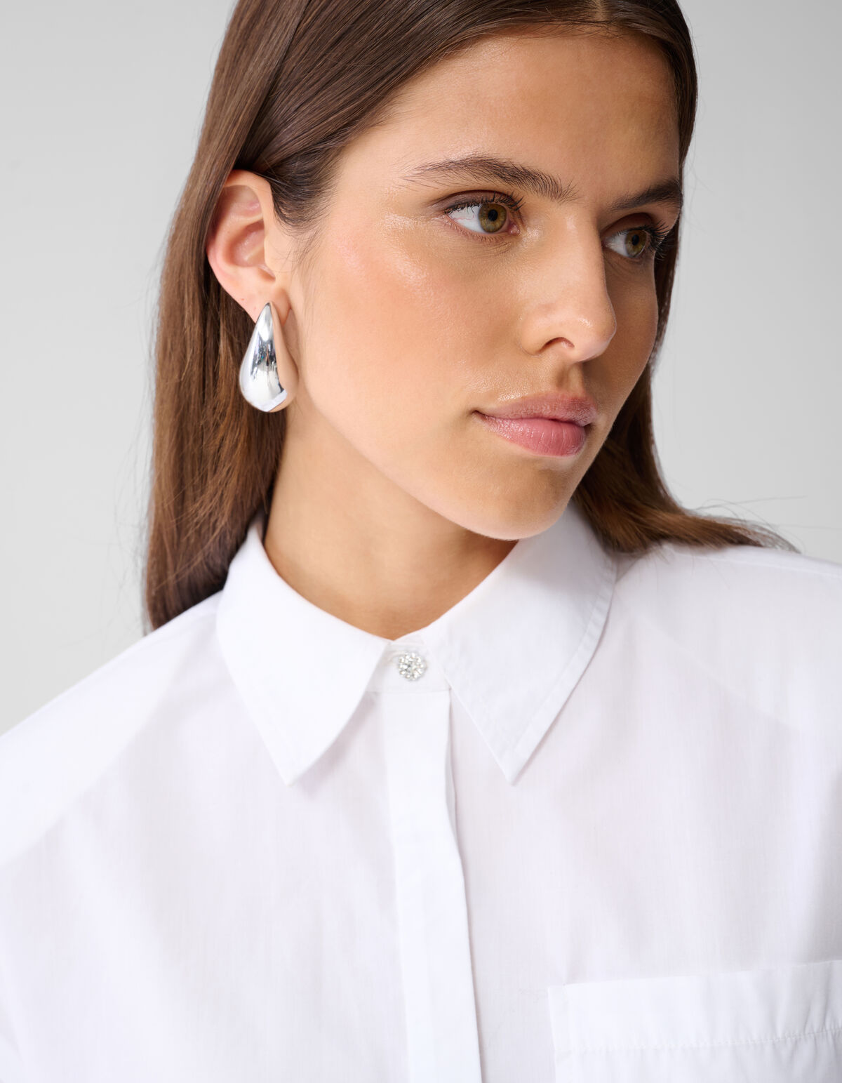 Oversized Solid Bluse Weiß SHOEBY WOMEN