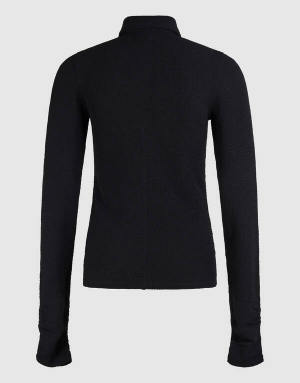 Blumen Polo Top Schwarz SHOEBY WOMEN