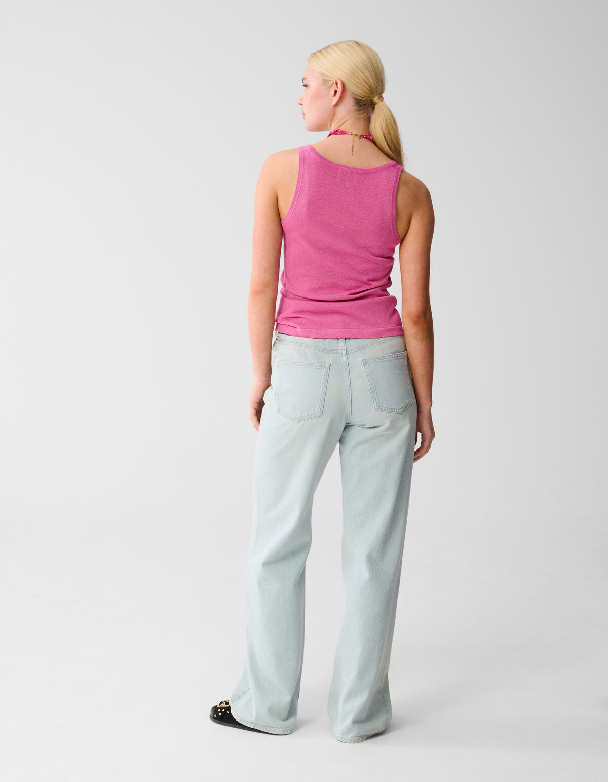 Glitzer-Tanktop Rosa SHOEBY WOMEN