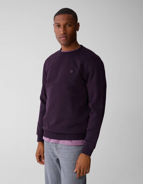 Badge Sweater Dunkelrot SHOEBY MEN