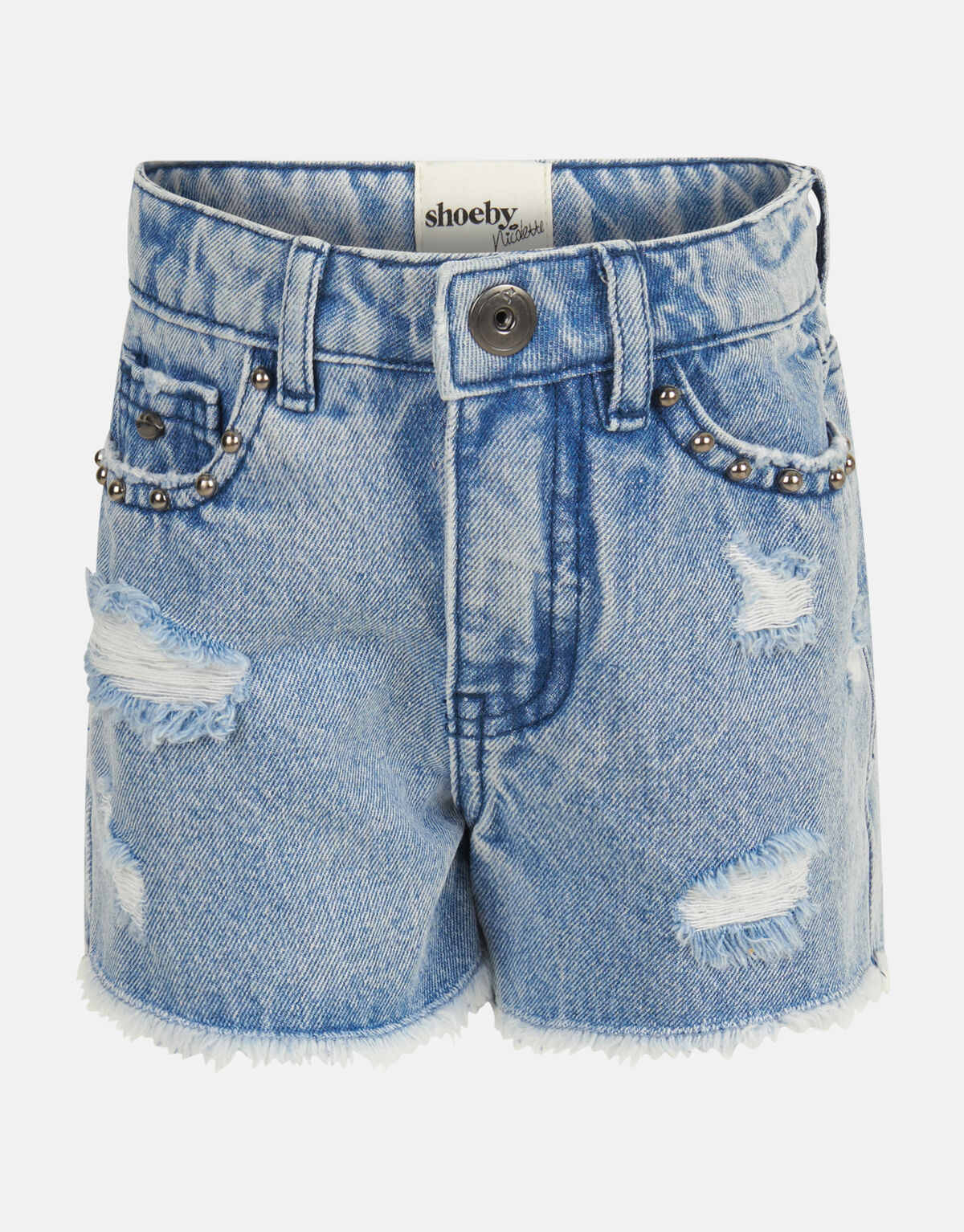 Destroyed Denim Short Blau SHOEBY GIRLS