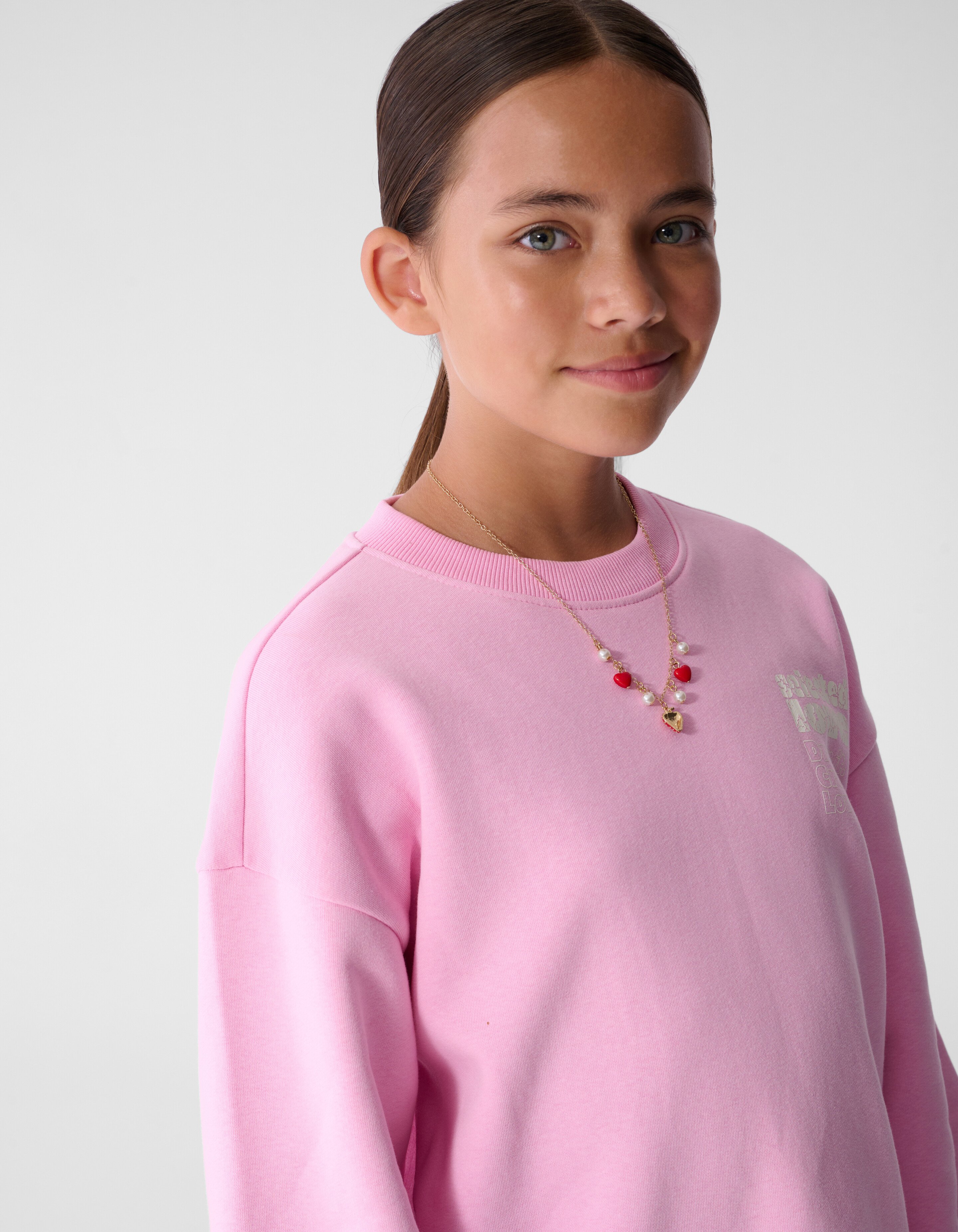 Baseball Artwork Sweatshirt Rosa SHOEBY GIRLS
