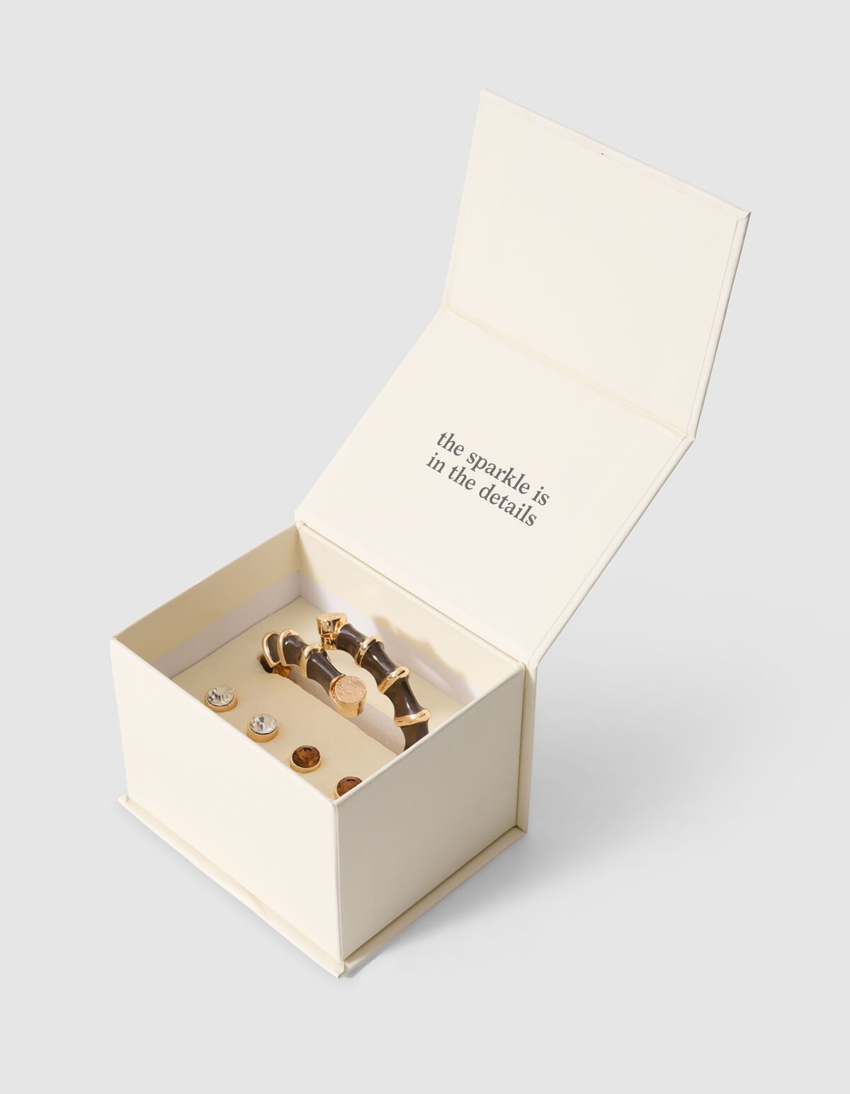 Verdrehter Strass-Armband Dunkelbraun SHOEBY ACCESSOIRES