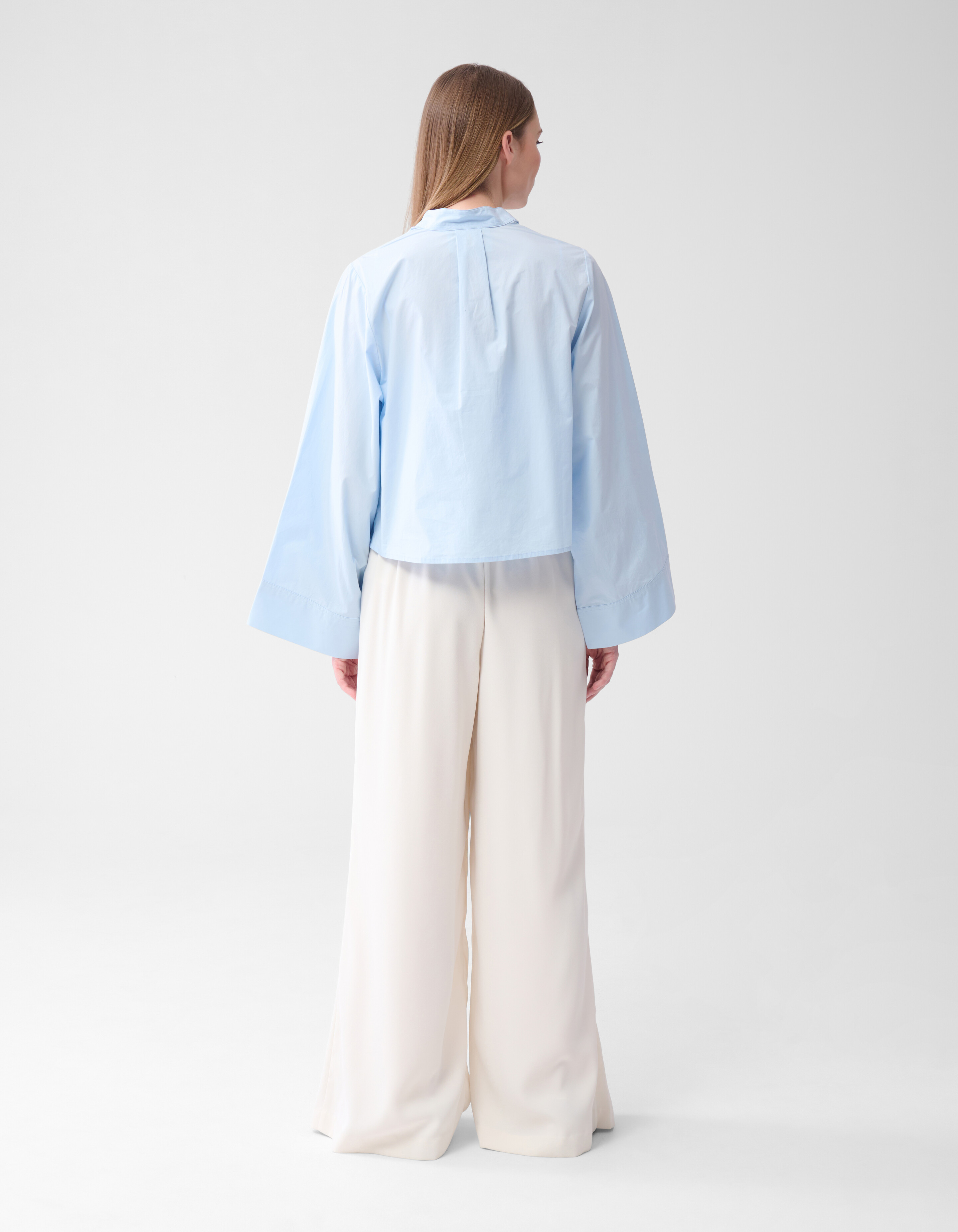 Krepphose mit weitem Bein Off White By Lonneke SHOEBY WOMEN