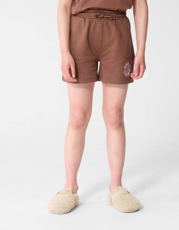 Gewaschener Erdbeer-Short-Bruin SHOEBY GIRLS