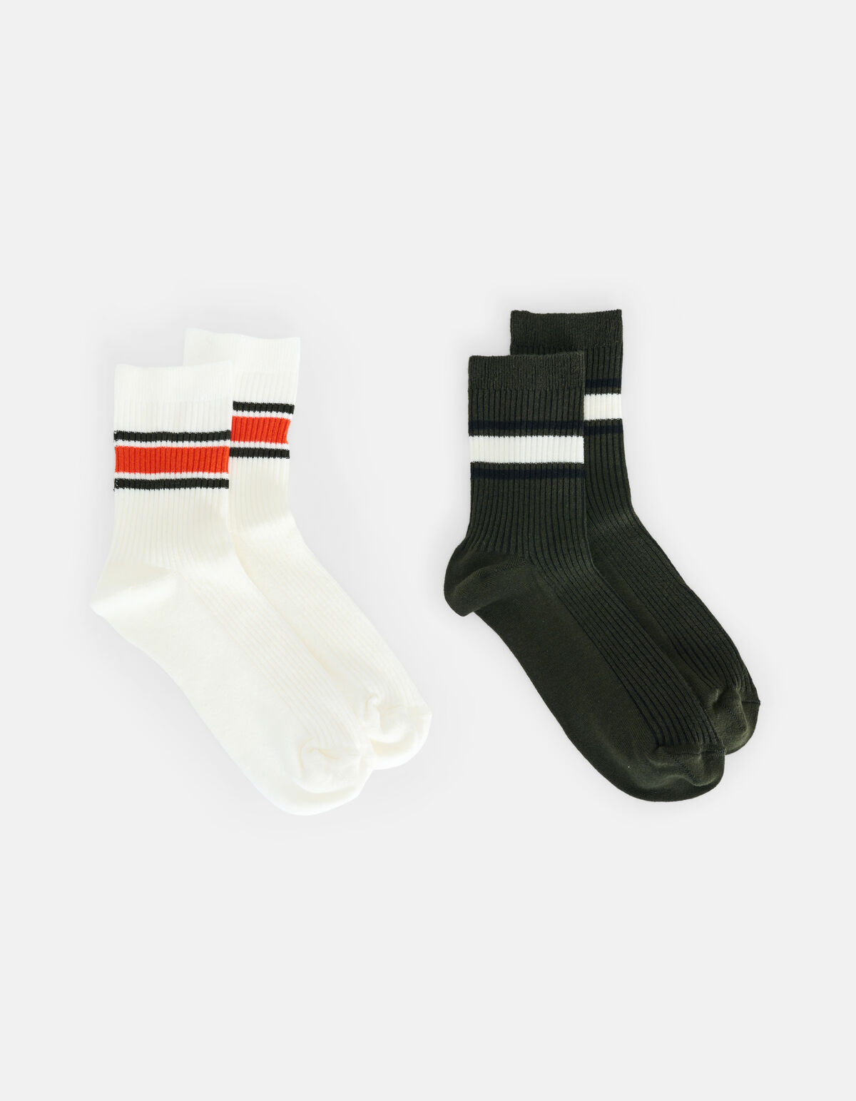 Zweierpack gestreifte Socken SHOEBY ACCESSOIRES