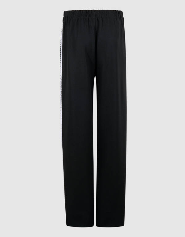 Sportliche Hose mit weitem Bein Schwarz SHOEBY GIRLS