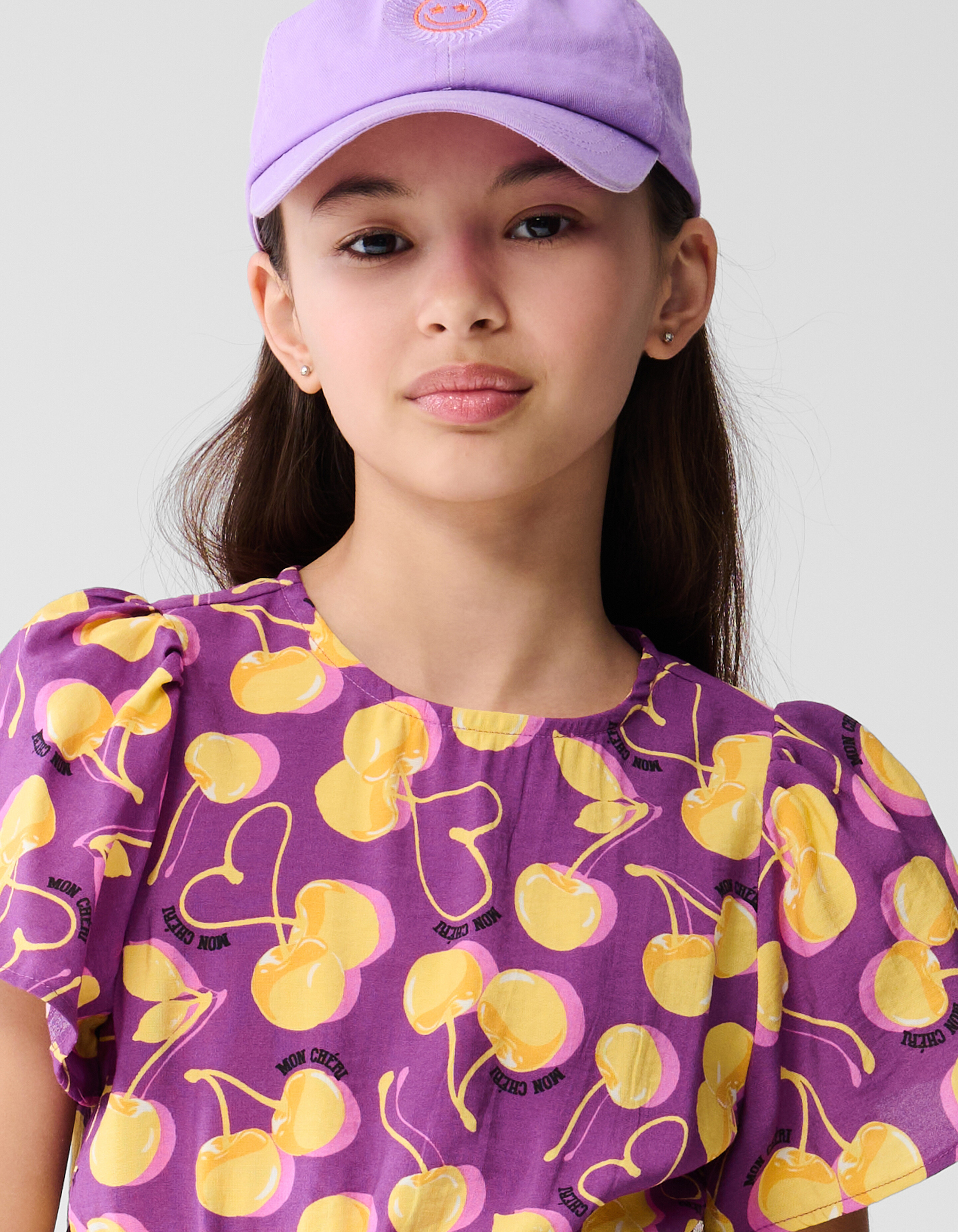 Fruit Artwork Kleid Dunkel Lila SHOEBY GIRLS