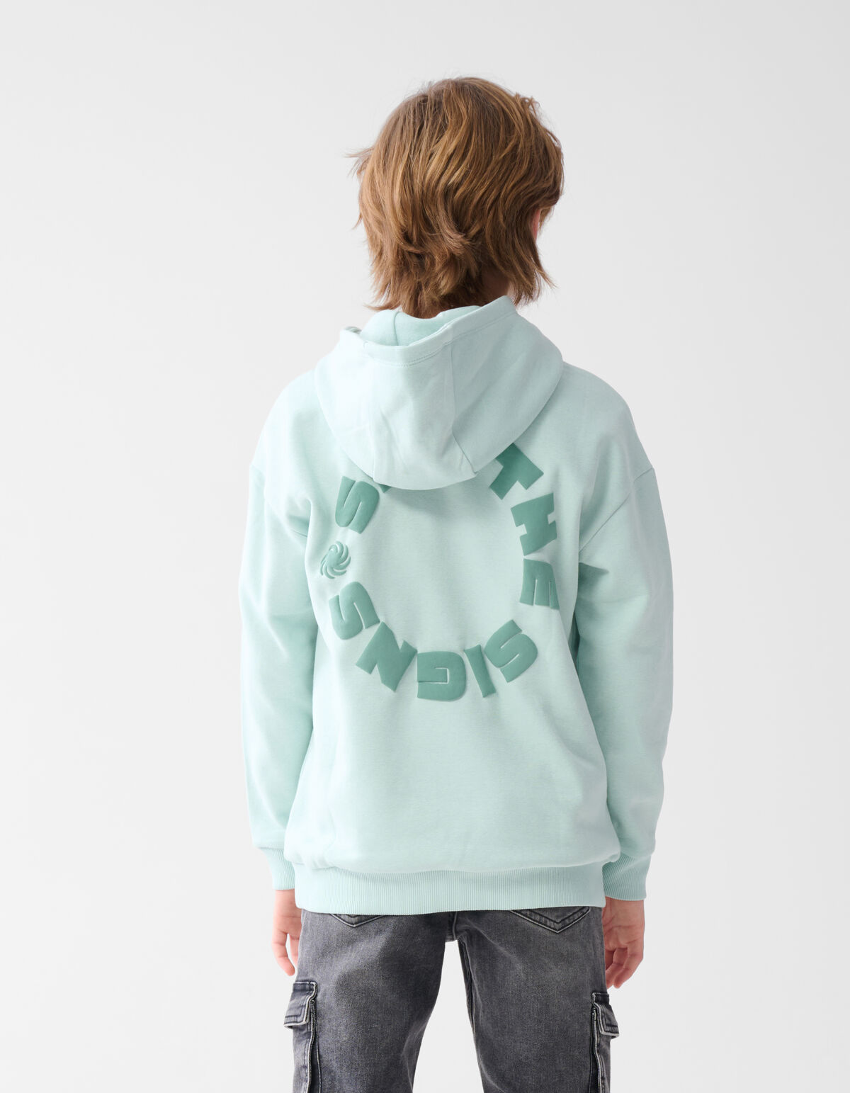 Text Hoodie Blau SHOEBY BOYS