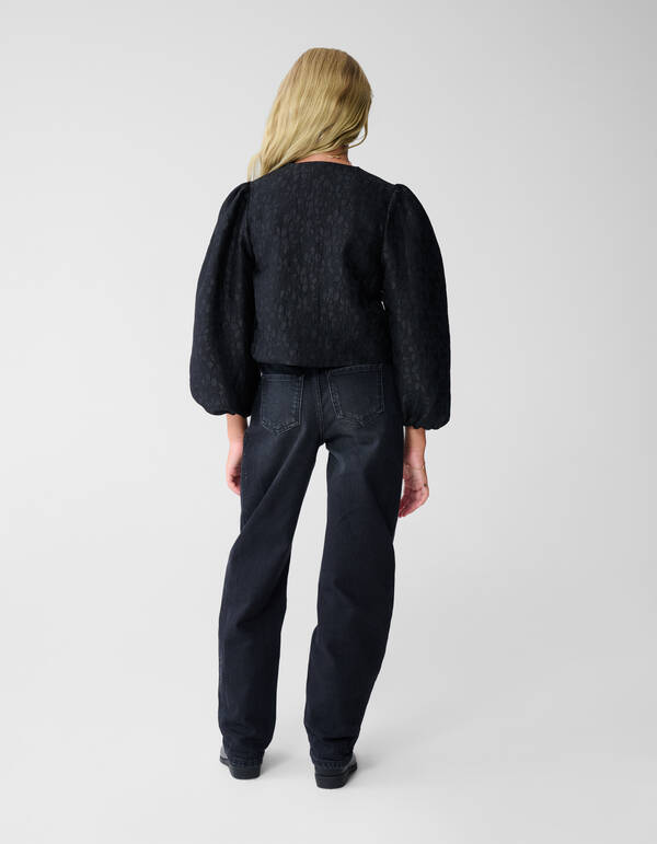 Blazer mit Blumenmuster Schwarz SHOEBY GIRLS