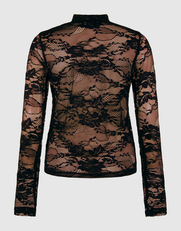 Schwarzes Spitzentop SHOEBY WOMEN