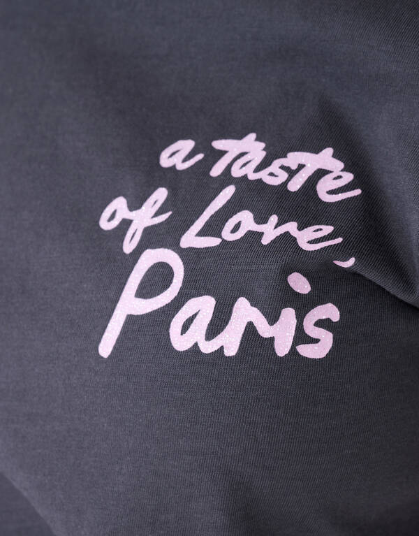 Taste Of Love Kunstwerk T-shirt Dunkelgrau SHOEBY GIRLS