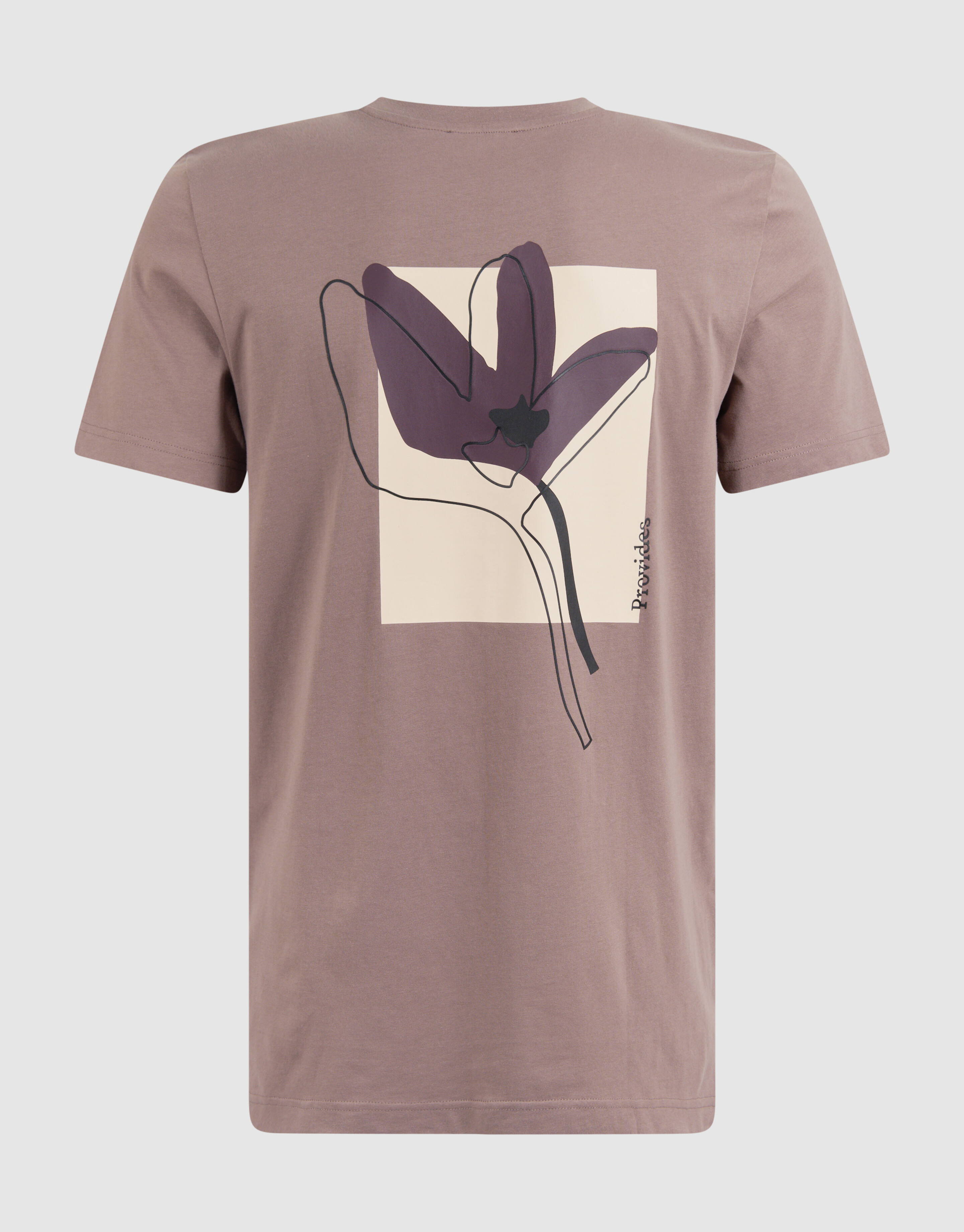 Blumen-T-Shirt Hellbraun SHOEBY MEN