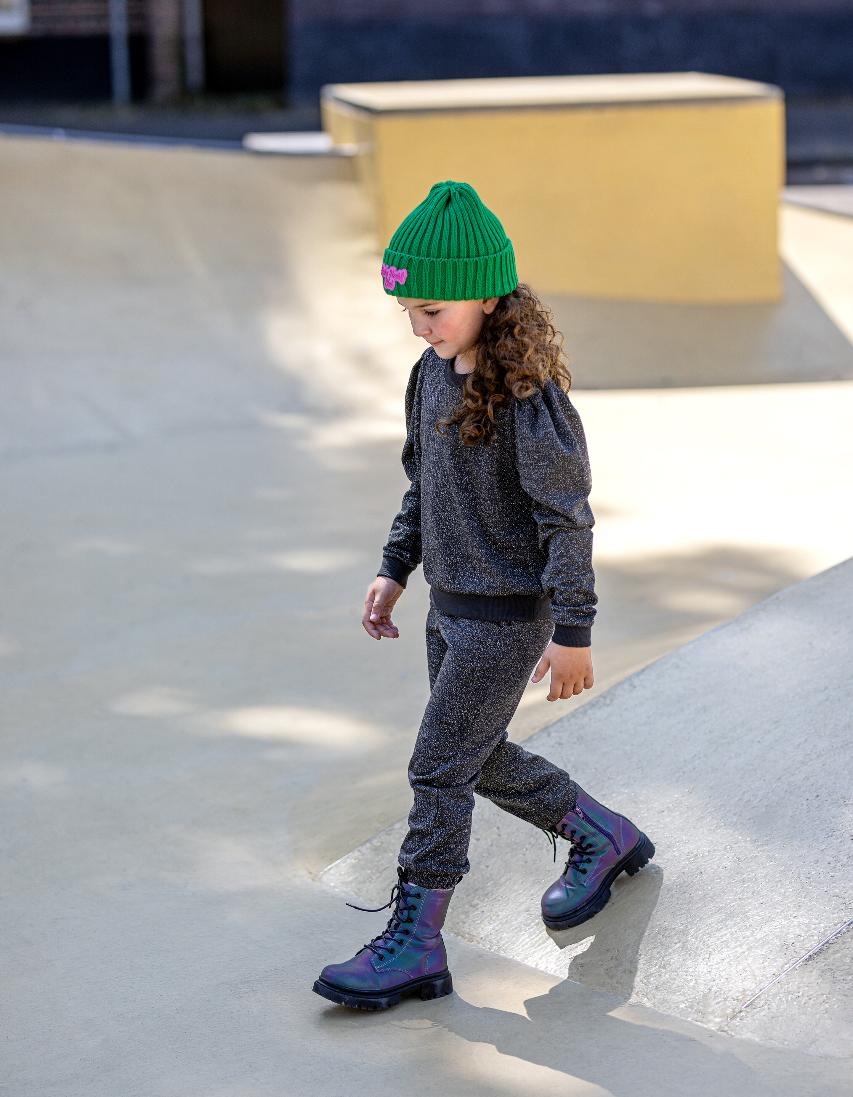 Glitzer-Jogger Dunkelgrau SHOEBY GIRLS