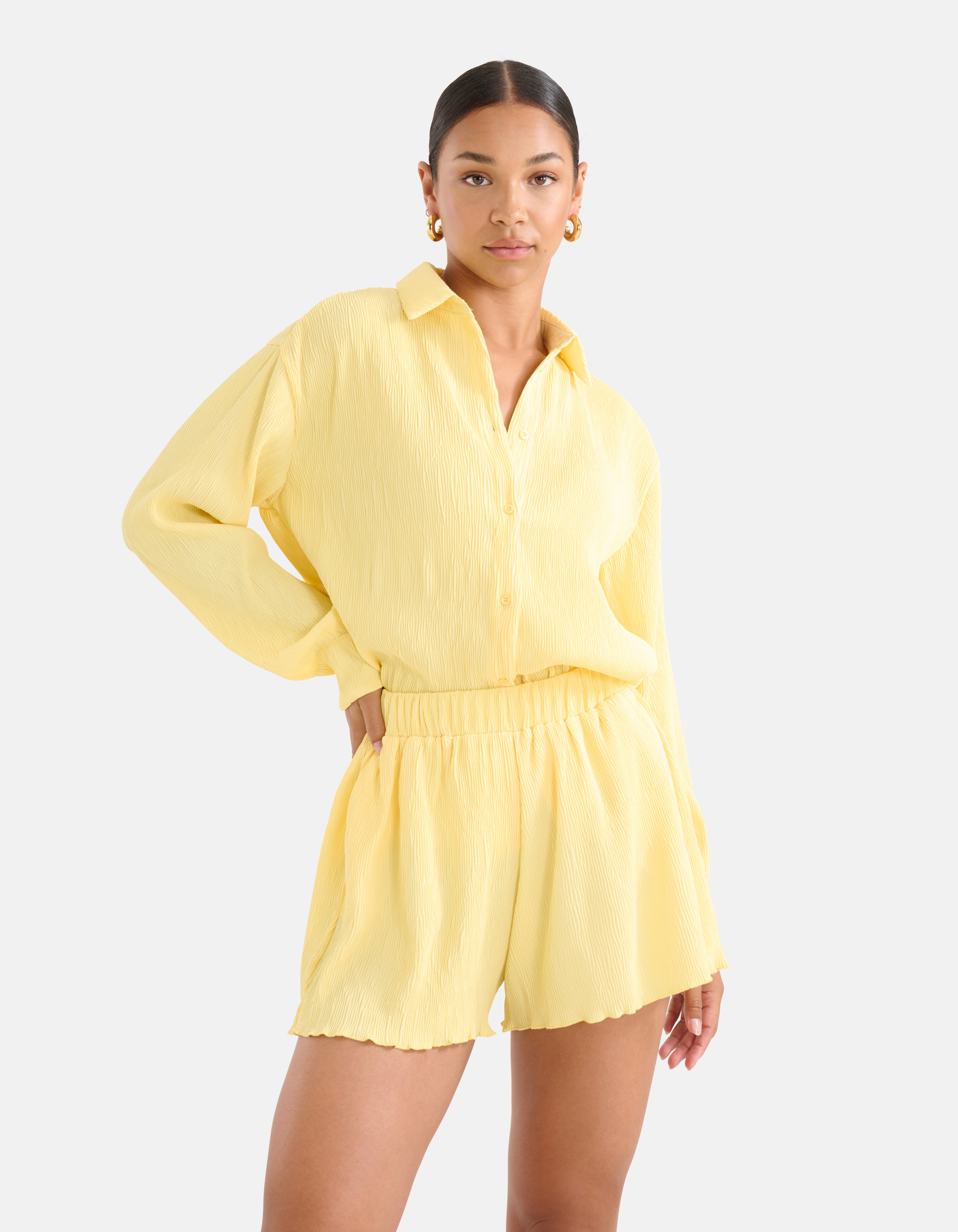 Crinkle Short Gelb SHOEBY WOMEN