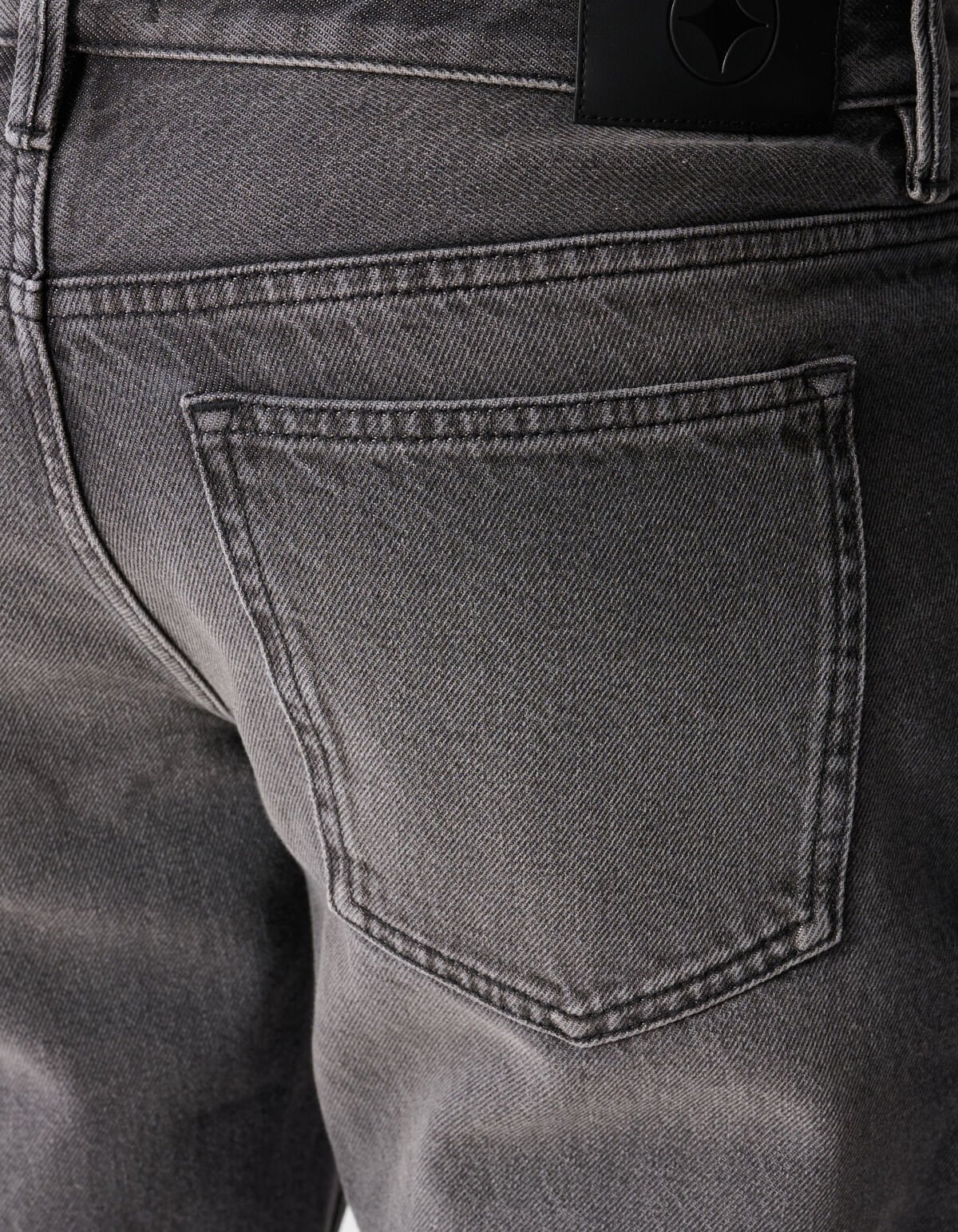 Moderne Straight Fit Jeans Waschung Schwarz L32 SHOEBY MEN