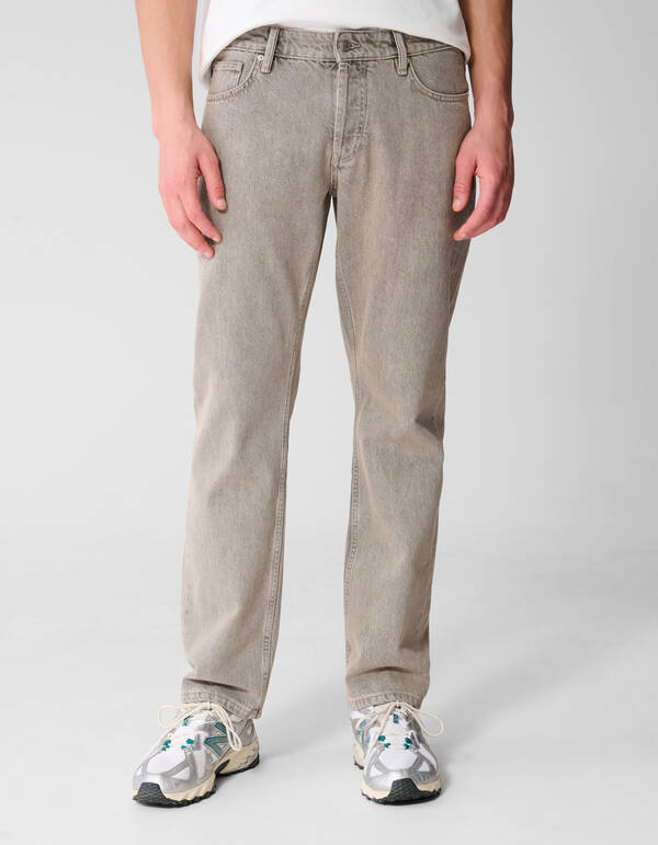 Moderne Straight-Fit-Jeans Sand L32 SHOEBY MEN