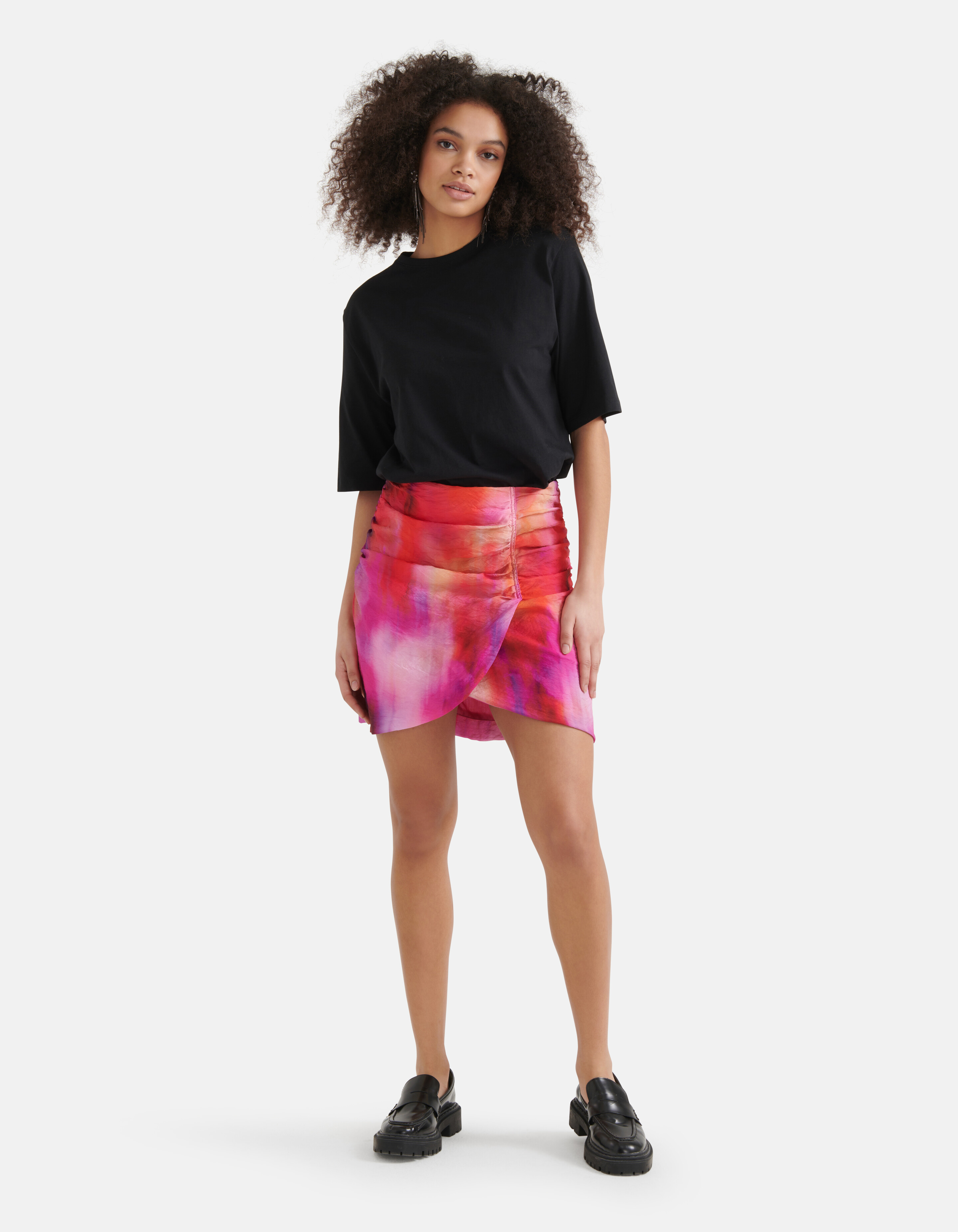 T-Shirt mit Schulterpolster Schwarz SHOEBY WOMEN