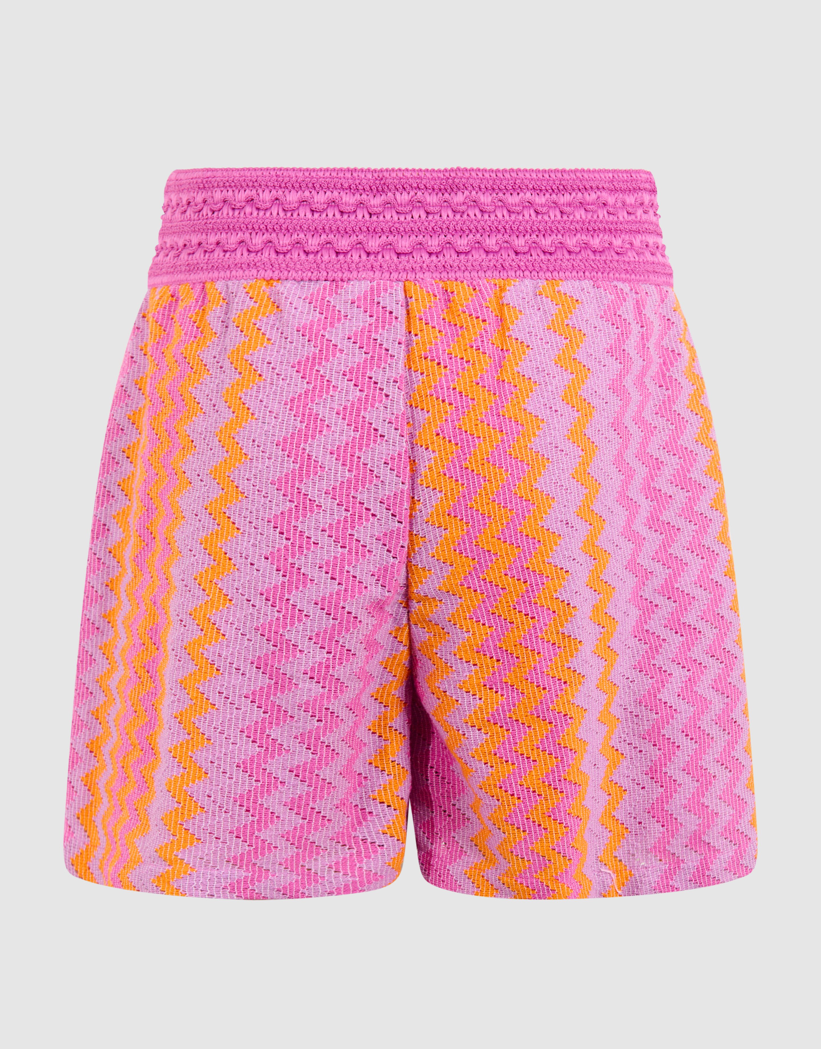 Zickzack gehäkelt kurz lila SHOEBY GIRLS