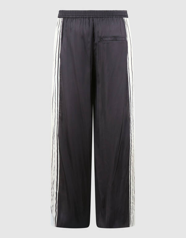 Grafische Weite-Hosen Schwarz/Wei&szlig; SHOEBY WOMEN